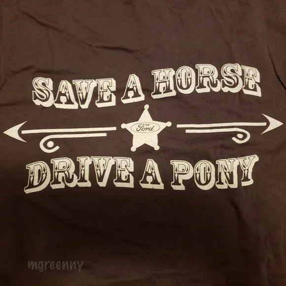 Ford Mustang Women's Brown Tee Shirt - Picture 4 of 5